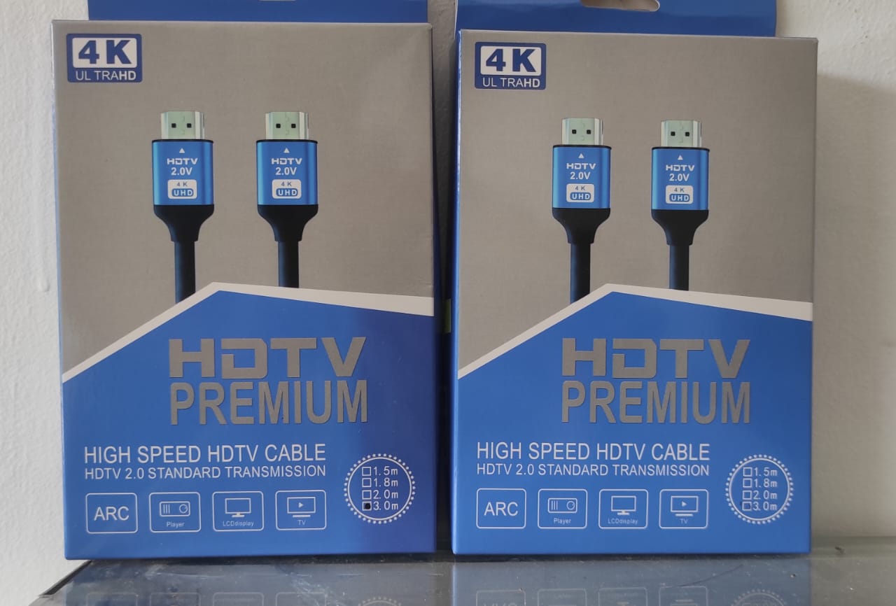HDTV PREMIUM - HDMI 2.0 4K CABLE MALE TO MALE 3M 