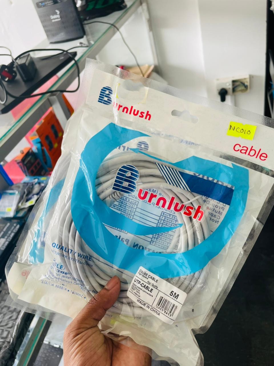 BURNLUSH CAT6 UTP NETWORK CABLE (5M)