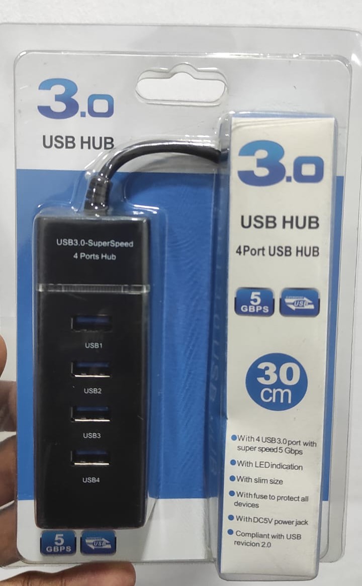 USB 3.0 SUPER SPEED 4 PORT HUB